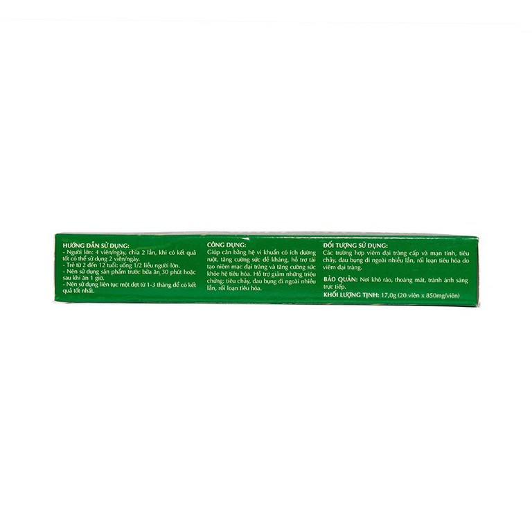 Viên uống Tràng Phục Linh Thái Minh hỗ trợ cho viêm đại tràng (2 vỉ x 10 viên)