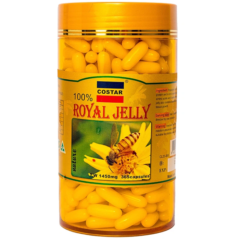 Viên uống Royal Jelly Costar giúp tăng cường sức khỏe, năng cao đề kháng (365 viên)