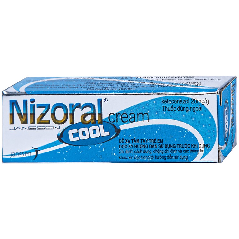 Kem bôi da Nizoral cool cream Janssen điều trị nhiễm nấm ngoài da, lang ben (5g)
