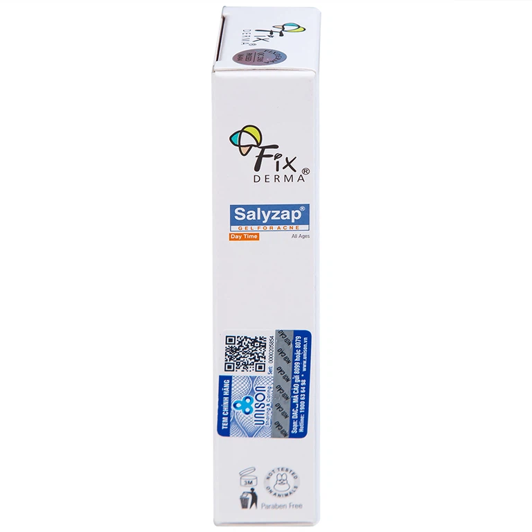 Gel bôi Fixderma Salyzap Gel giúp giảm mụn, kháng viêm (20g)
