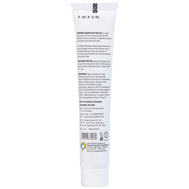 Gel bôi Fixderma Salyzap Gel giúp giảm mụn, kháng viêm (20g)