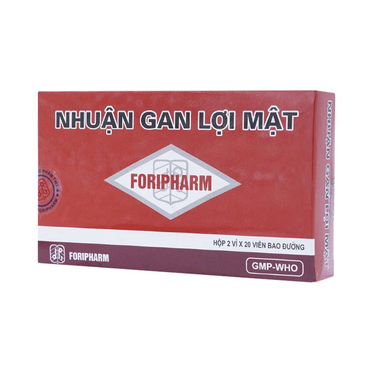 Viên nén Nhuận Gan Lợi Mật Foripharm điều trị mụn nhọt, mày đay, ban ngứa, vàng da, táo bón (2 vỉ x 20 viên)