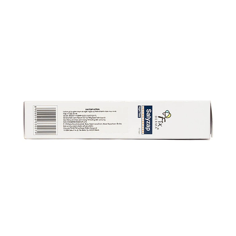 Lotion Fixderma Salyzap Lotion For Acne giảm mụn, ngăn ngừa hình thành nhân mụn mới (20ml)