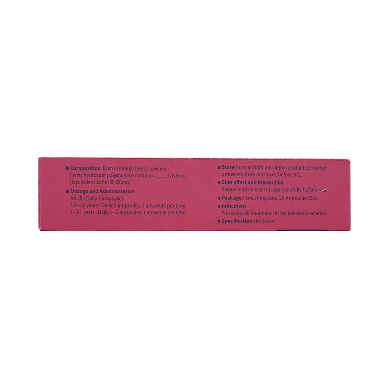 Dung dịch uống Hemopoly ngăn ngừa và điều trị thiếu máu do thiếu sắt (20 ống x 5ml)