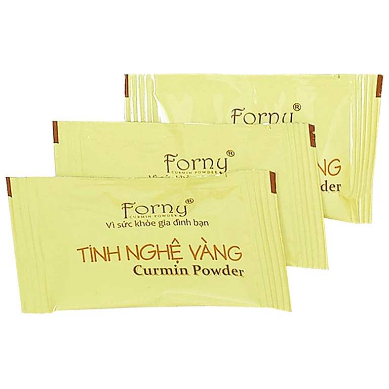 Tinh Nghệ Vàng Curmin Powder Forny bảo vệ và tái tạo niêm mạc dạ dày, tốt cho hệ tiêu hóa (30 gói x 5g)