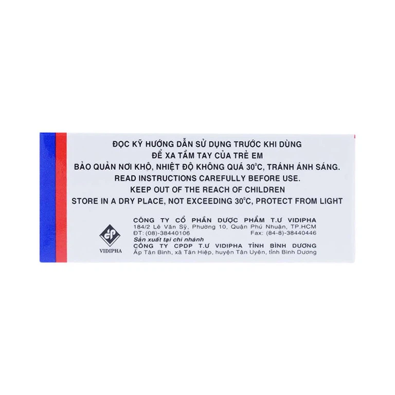 Thuốc Augxicine 250mg/31.25mg Vidipha điều trị viêm amidan, viêm xoang (10 gói x 0.8g)