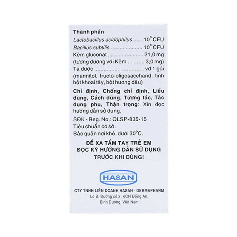 Thuốc bột Aibezym Hasan bổ sung vi khuẩn có lợi cho đường tiêu hóa (30 gói x 2g)