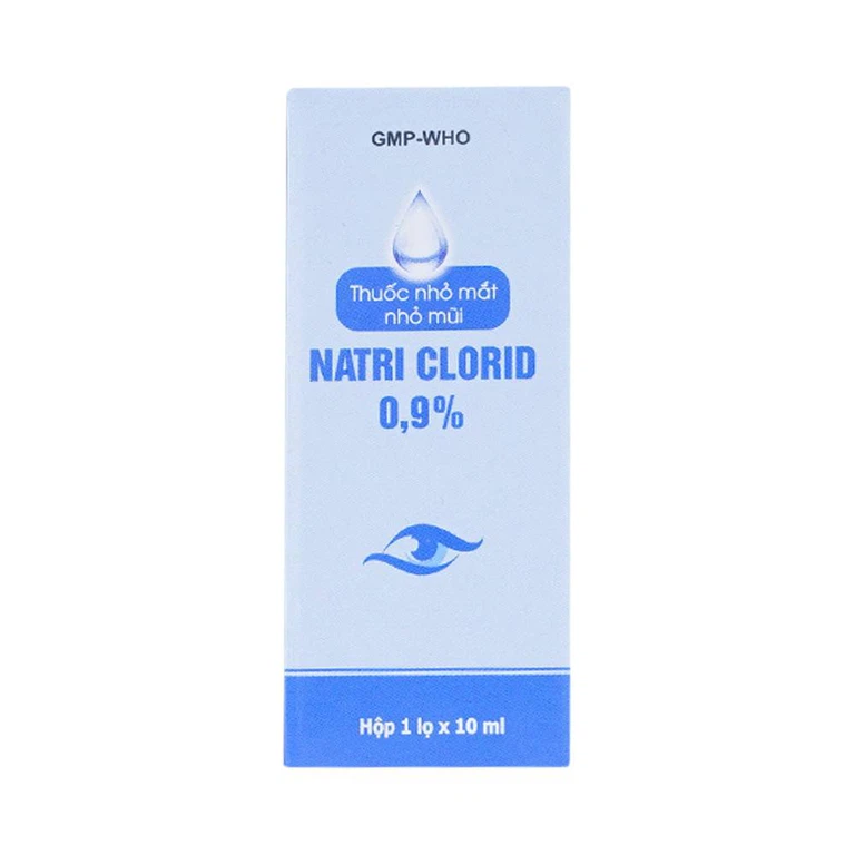 Thuốc nhỏ mắt, nhỏ mũi Natri Clorid 0.9% Gia Nguyễn dùng để rửa mắt, mũi (10ml)