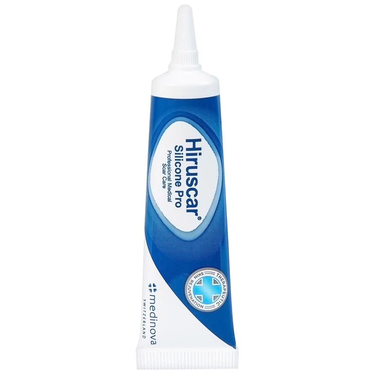 Kem bôi dạng gel Hiruscar Silicone Pro Medinova mờ sẹo, giảm ngứa và khó chịu liên quan đến sẹo (10g)