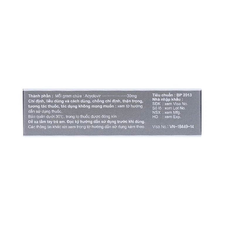 Thuốc mỡ Herpacy 3.5g Samil điều trị viêm giác mạc do virus herpes simplex