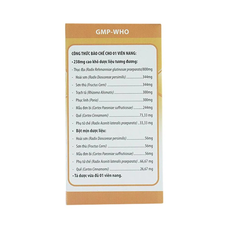 Thuốc Bát Vị-F Fito ích thận khí, bổ mệnh môn hỏa (40 viên)
