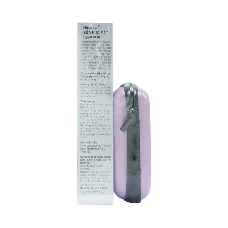 Sữa rửa mặt ngừa mụn Hiruscar Anti-Acne Dermatological Acne Skin Care Medinova (100ml)