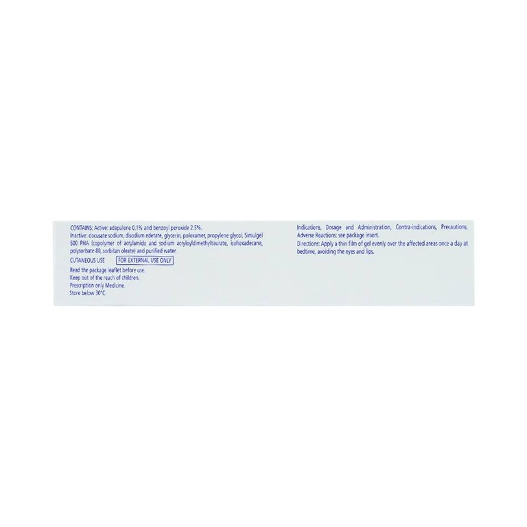 Gel bôi ngoài da Epiduo 0.1%/2.5% Galderma điều trị mụn trứng cá (15g)