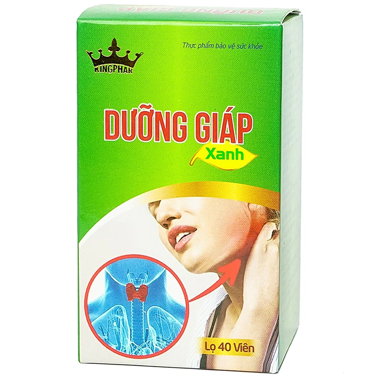 Viên uống Dưỡng Giáp Xanh Kingphar hỗ trợ làm giảm các triệu chứng suy giáp (40 viên)