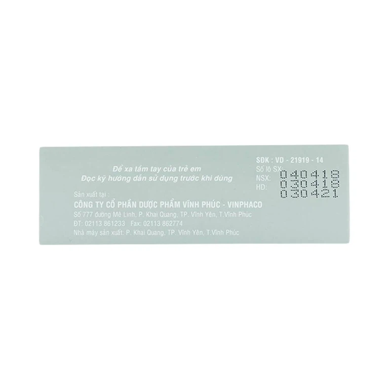 Thuốc tiêm Vincomid 10mg/2ml Vinphaco dự phòng nôn và buồn nôn hậu phẫu, do xạ trị (2 vỉ x 5 ống x 2ml)