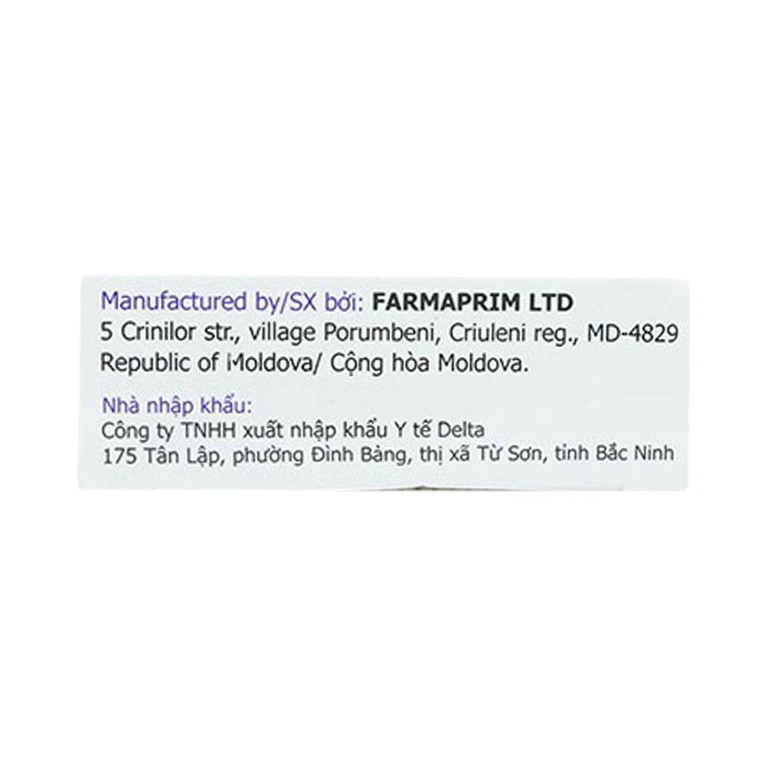 Viên đặt âm đạo Lacves Farmaprim điều trị viêm âm đạo (2 vỉ x 5 viên)