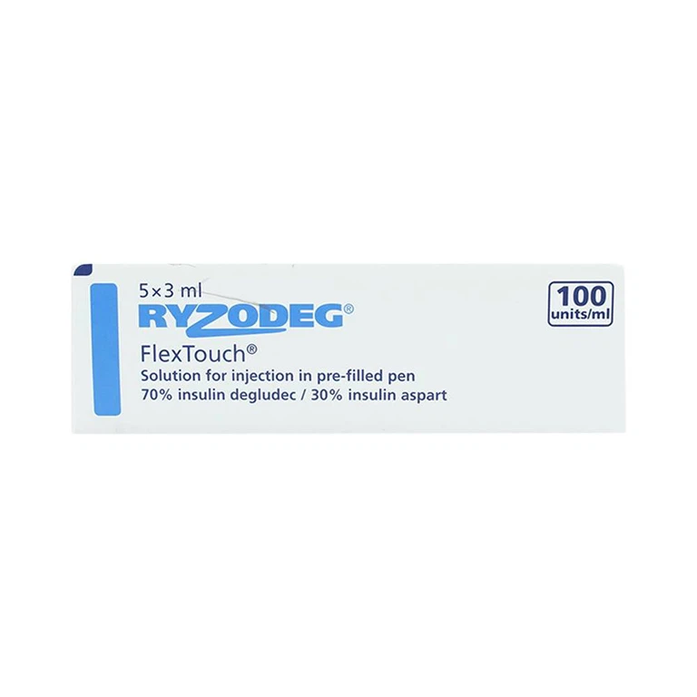 Bút tiêm Ryzodeg FlexTouch 100Units/ml điều trị đái tháo đường (5 cây x 3ml)