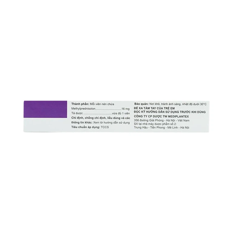 Thuốc Thylmedi 16mg Mediplantex kháng viêm, chống dị ứng (3 vỉ x 10 viên)