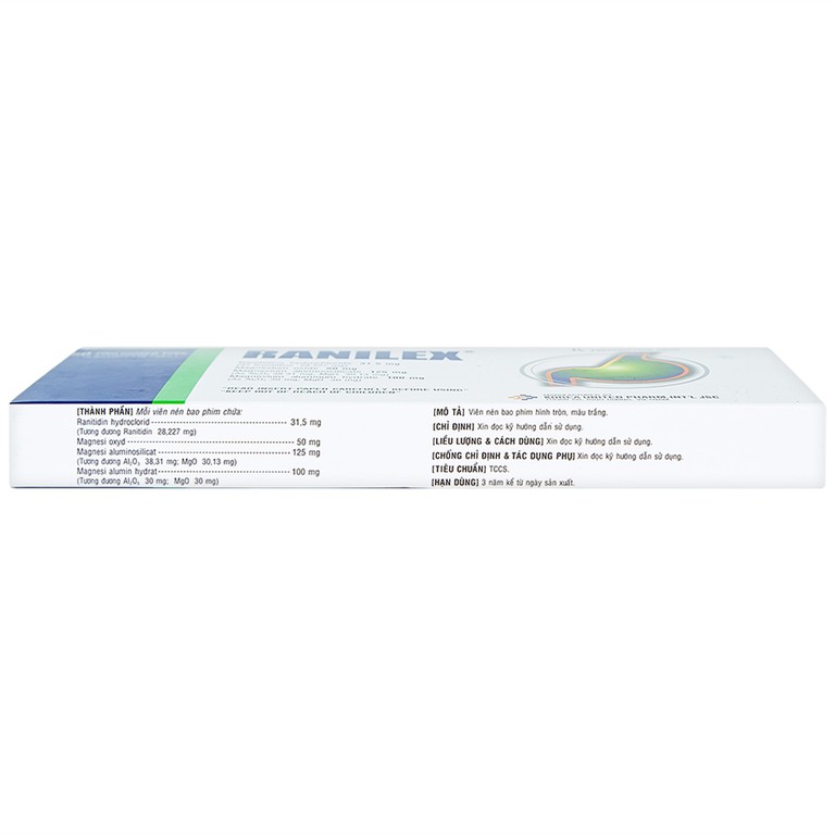 Thuốc Ranilex Korea United điều trị loét dạ dày, tá tràng (5 vỉ x 10 viên)