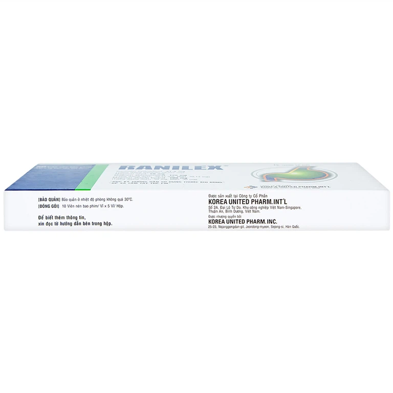 Thuốc Ranilex Korea United điều trị loét dạ dày, tá tràng (5 vỉ x 10 viên)