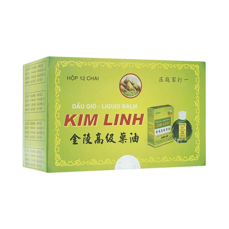 Dầu gió Kim Linh 6ml giảm cảm ho, sổ mũi, đau nhức xương khớp (12 chai)
