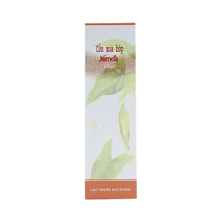 Cồn xoa bóp Jamda Traphaco điều trị đau nhức các khớp xương cơ gân bắp thịt, đau lưng, mõi gối (50ml)