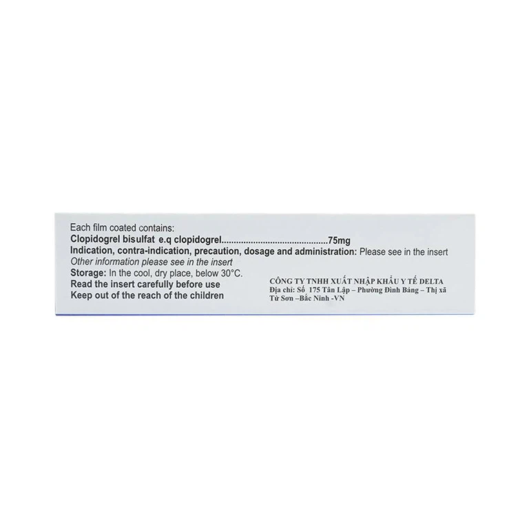 Thuốc Sagason 75 Celogen Pharma điều trị nhồi máu cơ tim, đột quỵ (3 vỉ x 10 viên)