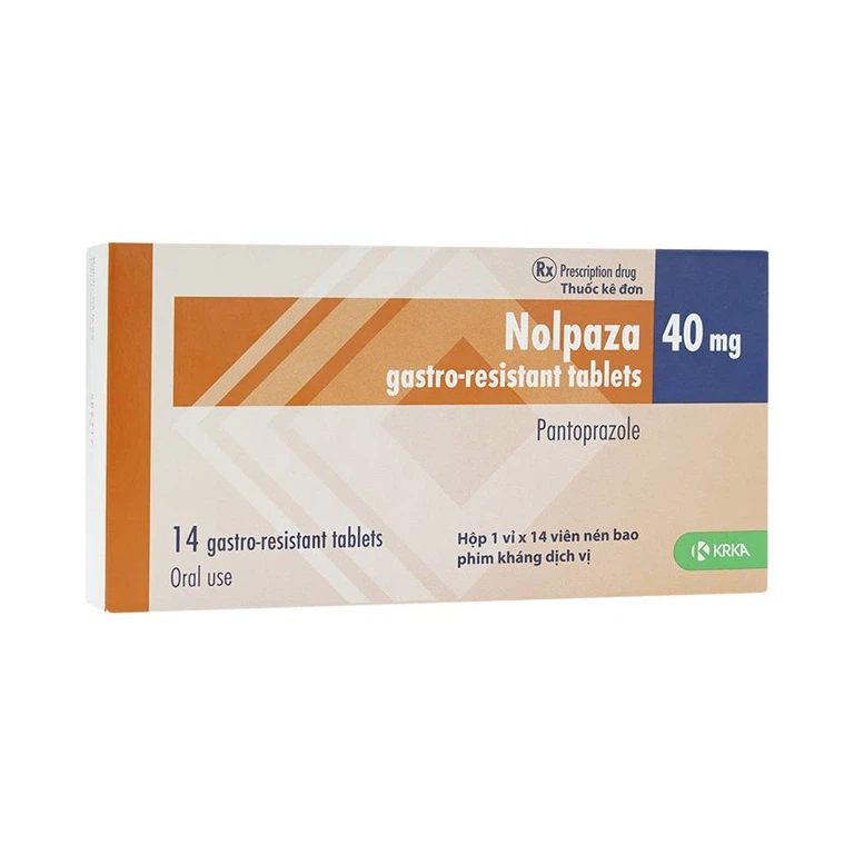 Viên nén Nolpaza 40mg KRKA điều trị bệnh trào ngược dạ dày – thực quản, loét đường tiêu hoá (1 vỉ x 14 viên)