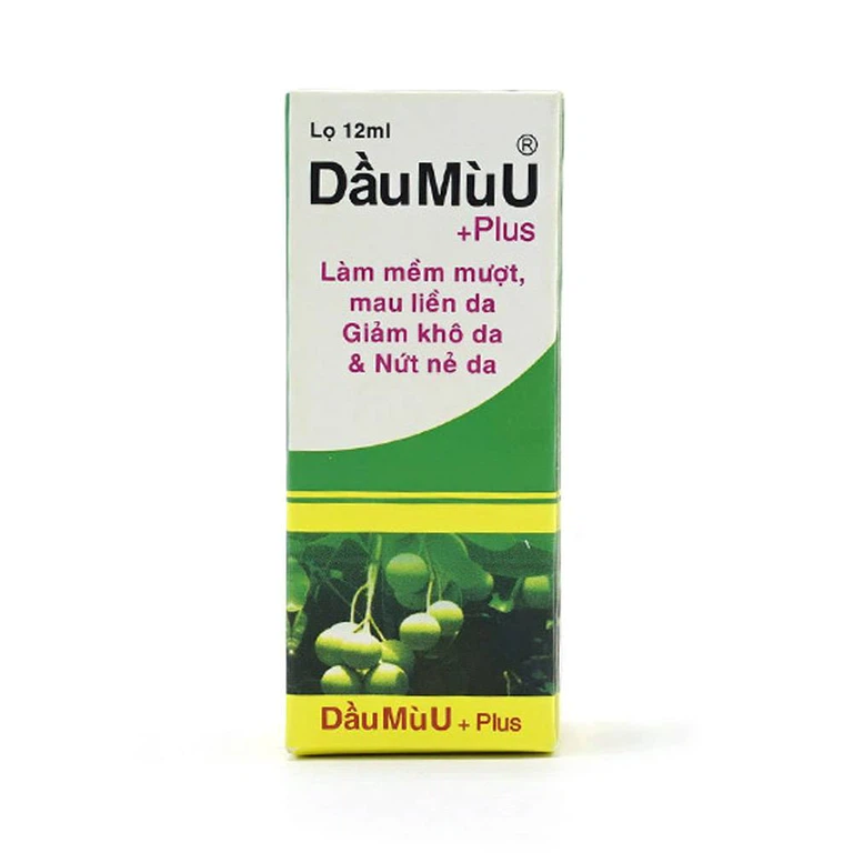 Dầu Mù U Plus Thiên Khánh làm mềm mượt, mau liền da, giảm khô da và nứt nẻ da (12ml)