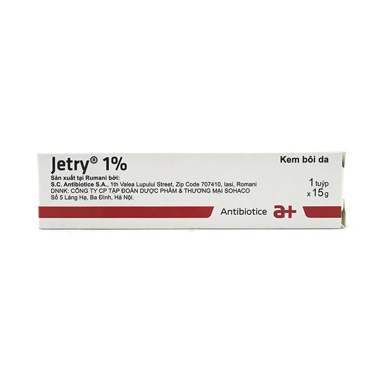 Kem bôi da Jetry 1% Antibiotice điều trị các bệnh nấm, lang ben (15g)