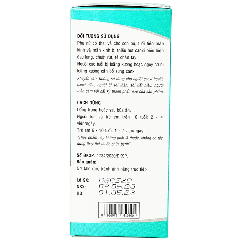 Viên uống Avisure Hi-Cal Trường Thọ Pharma bổ canxi và các dưỡng chất (60 viên)