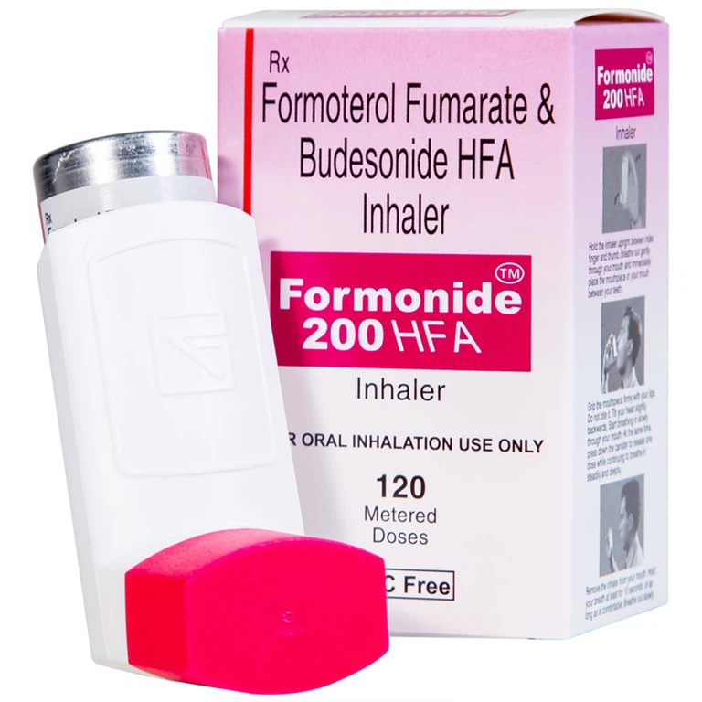 Thuốc hít khí dung Formonide 200 HFA Cadila điều trị hen suyễn (120 liều)