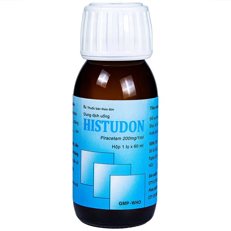 Thuốc Histudon Hataphar điều trị chứng chóng mặt, đột quỵ do thiếu máu (60ml)