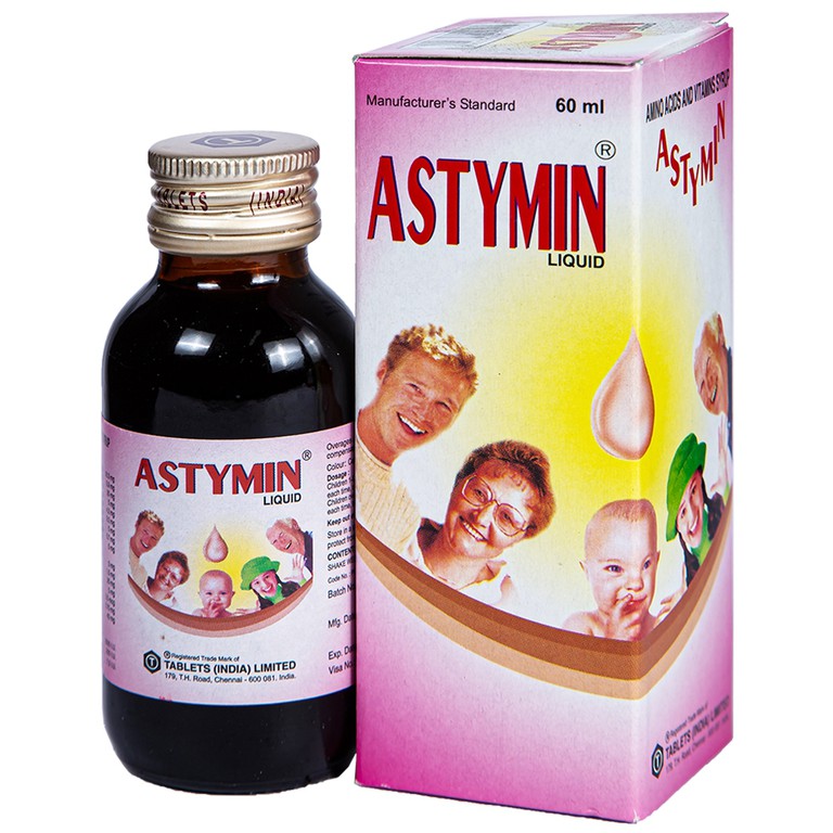 Siro Astymin Liquid Tablets bổ sung dinh dưỡng cho trẻ em (60ml)