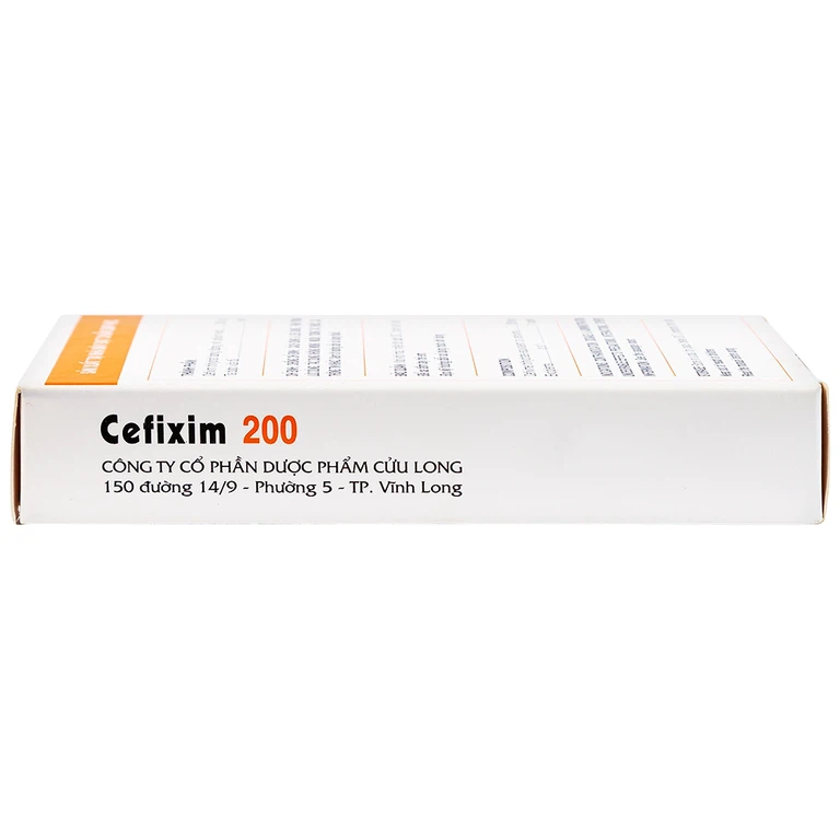Thuốc Cefixim 200mg Pharimexco điều trị nhiễm khuẩn (2 vỉ x 10 viên)