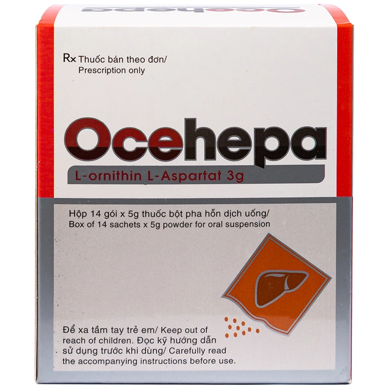 Thuốc bột uống Ocehepa 3g Hóa Dược điều trị các rối loạn chức năng gan (14 gói x 5g)