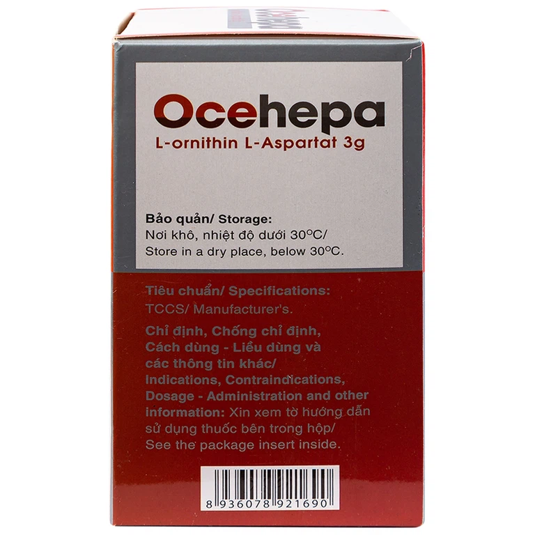Thuốc bột uống Ocehepa 3g Hóa Dược điều trị các rối loạn chức năng gan (14 gói x 5g)