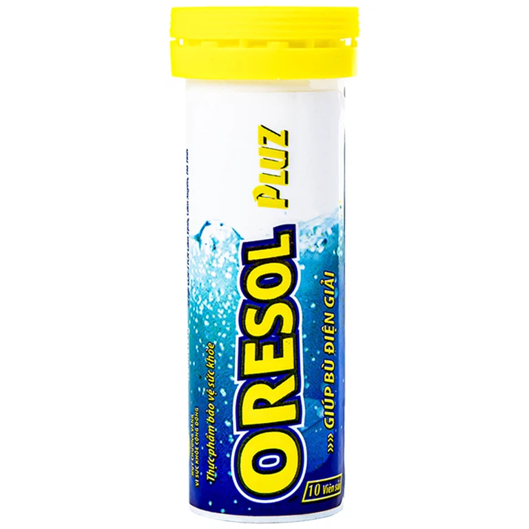 Viên sủi Oresol Pluz Hadiphar giúp bù chất điện giải (10 viên)