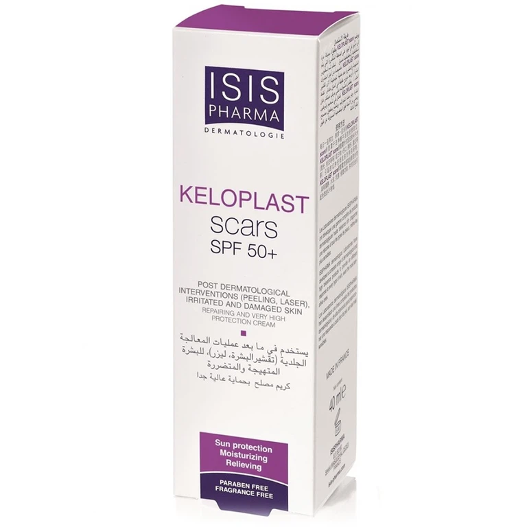 Kem Isis Pharma Keloplast Scars SPF50 phòng ngừa sẹo lồi và tăng sắc tố (40ml)