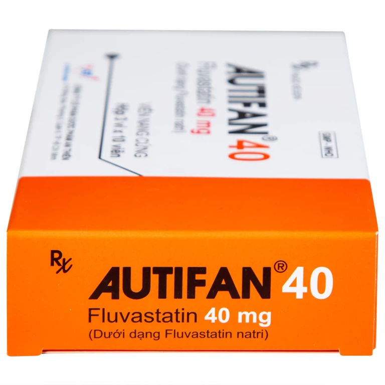 Thuốc Autifan 40 An Thiên điều trị rối loạn lipid huyết (3 vỉ x 10 viên)