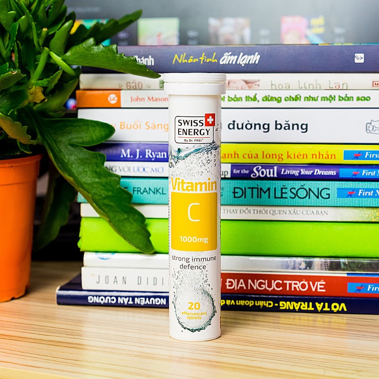 Viên sủi Vitamin C 1000mg Swiss Energy tăng cường khả năng miễn dịch và giảm quá trình lão hóa (20 viên)