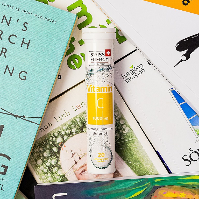 Viên sủi Vitamin C 1000mg Swiss Energy tăng cường khả năng miễn dịch và giảm quá trình lão hóa (20 viên)