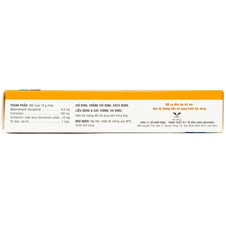 Kem bôi da Bisilkon Bidiphar điều trị các bệnh lý da, nhiễm trùng do vi khuẩn (10g)