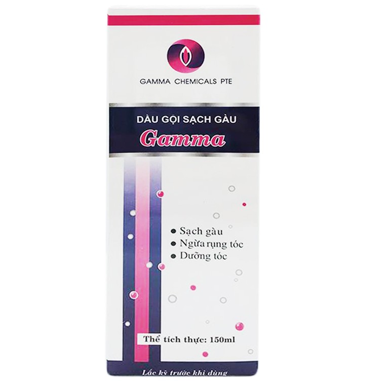 Dầu gội sạch gàu Anti Dandruff Shampoo Gamma ngừa rụng tóc, dưỡng tóc (150ml)