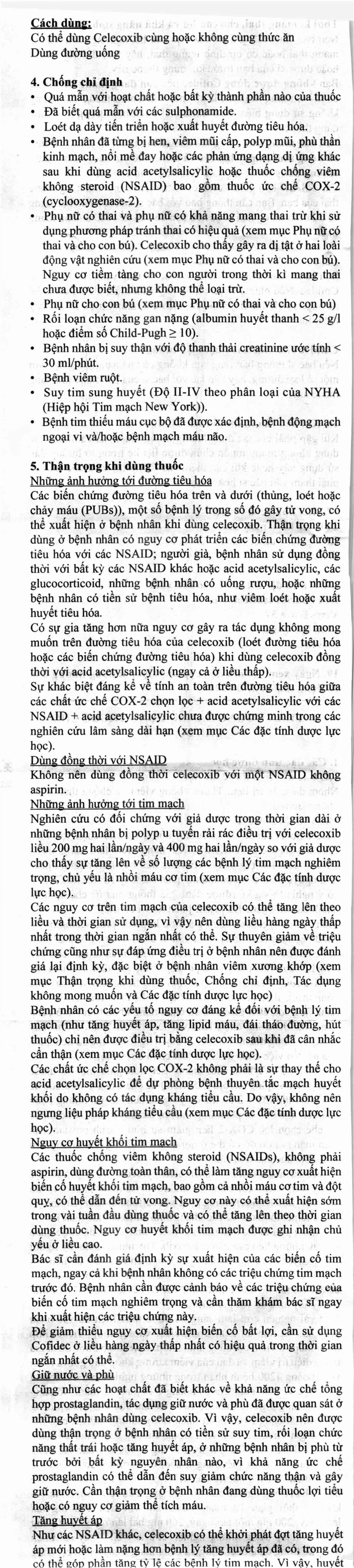 Thuốc Cofidec 200mg Sandoz giảm đau và giảm sưng mô mềm trong bệnh thoái hóa khớp (2 vỉ x 10 viên)
