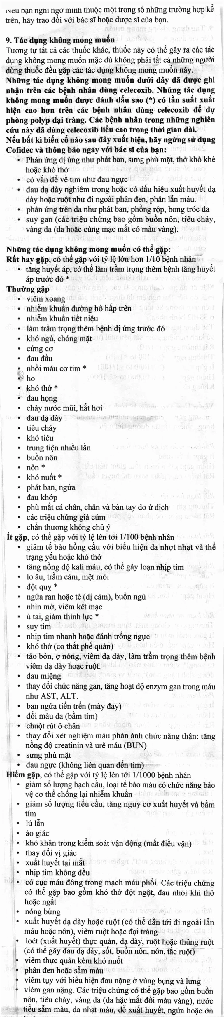 Thuốc Cofidec 200mg Sandoz giảm đau và giảm sưng mô mềm trong bệnh thoái hóa khớp (2 vỉ x 10 viên)