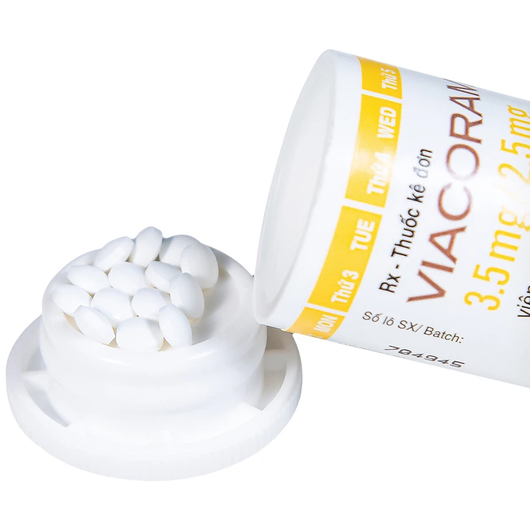 Thuốc Viacoram 3.5mg/2.5mg Servier điều trị tăng huyết áp vô căn (30 viên)