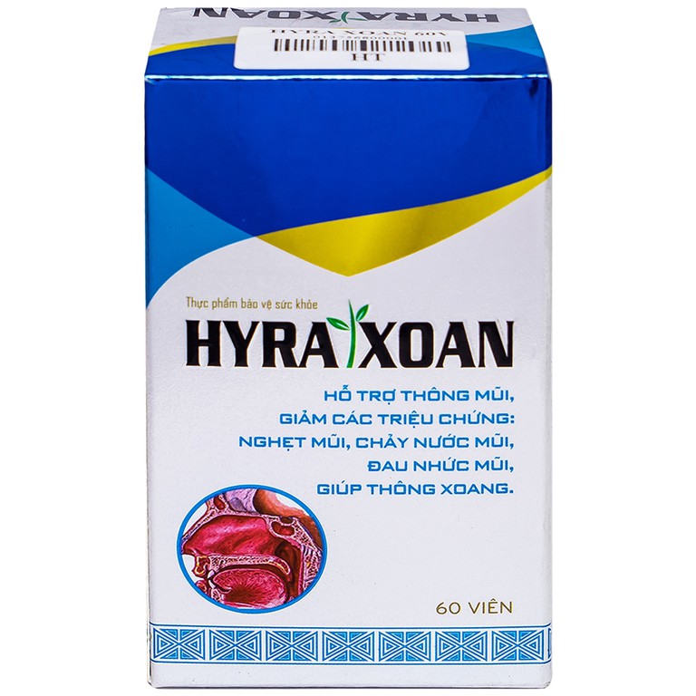 Viên uống Hyra Xoan Truepharmco hỗ trợ giảm các triệu chứng viêm xoang (60 viên)