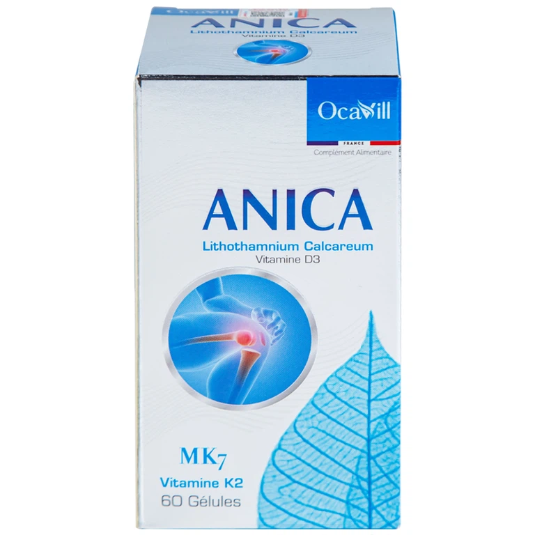 Viên uống Anica Ocavill bổ sung Canxi và Vitamin D3 (60 viên)