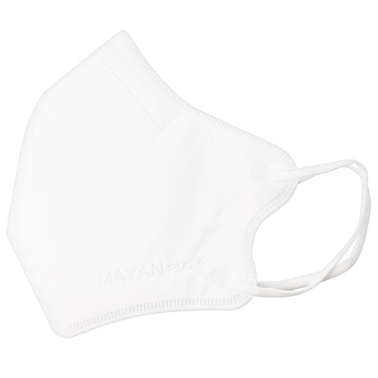 Khẩu trang Mayan 3D Mask Màu Trắng lọc không khí ô nhiễm, ngăn 99% vi khuẩn (5 cái)